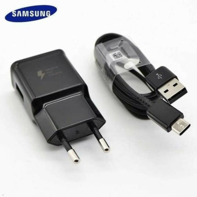 Charger Samsung Micro Usb Adaptive Fast Charging J1 J2 J3 J4 J5 J7 Prime J7 Pro A6 A6+ A01 A02 A03 A10 A10S