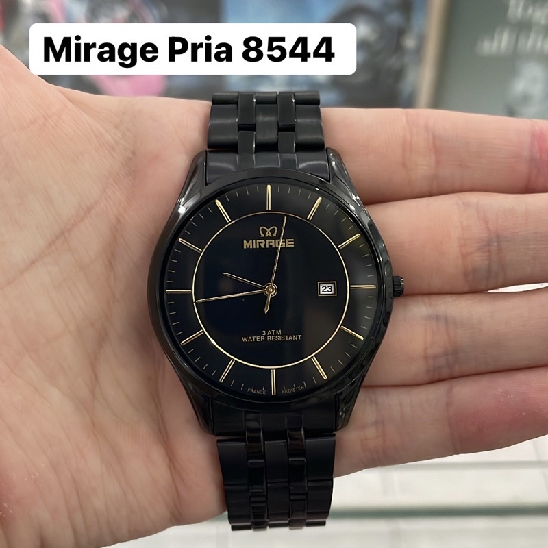 Jam Tangan Mirage 8544 Pria Hitam