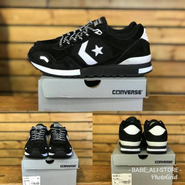 100% Premium Sepatu Converse All Star Auckland Racer Black Kualitas UA PREMIUM BNIB Import