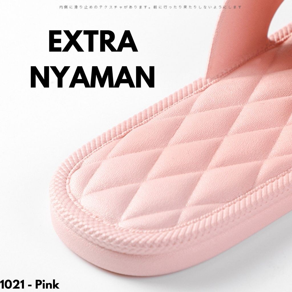 SANDAL RUMAH KAMAR HOTEL TOILET DAPUR PRIA WANITA MAMA PAPA IMPORT NYAMAN EMPUK UNISEX 1021