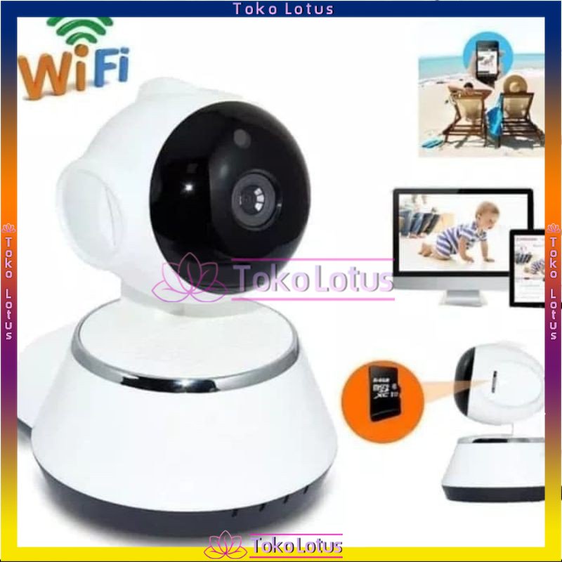 𝐁𝐈𝐒𝐀 𝐂𝐎𝐃 - Suport V380 Pro / WIFI Smart Net Camera / Wireless Wifi Smart Shaking Head Monitoring Camera (White) - intl