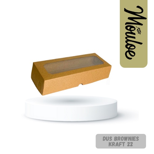 

DUS KRAFT BROWNIES WINDOW | Mouloemart | dus warna coklat untuk kue atau brownies