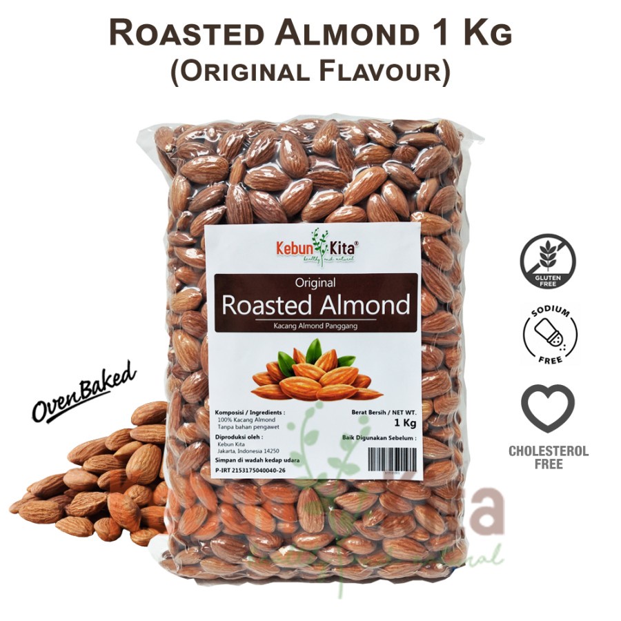 

Kacang Almond Panggang 1kg (Roasted Almond)