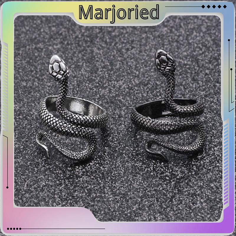 Cincin Pria / Wanita Desain Ular Adjustable Gaya Punk Untuk Pesta / Hadiah-MJD