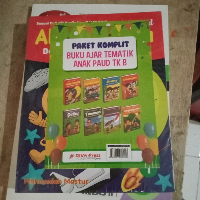 BUKU PAUD PAKET KOMPLIT BUKU AJAR TEMATIK ANAK PAUD TK A ISI 8 BUKU