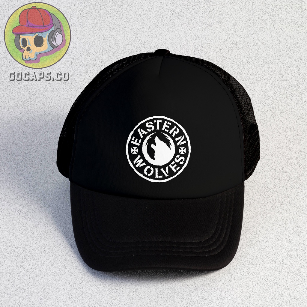 Eastern Wolves | Trucker Hat | Topi Pria | Trucker | Baseball | Brand | Topi Jaring | Gocaps