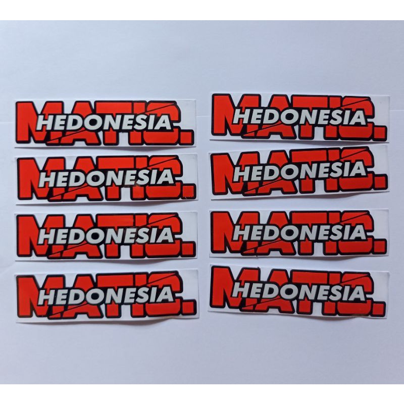 Sticker Stiker Motor Matic Hedonesia cutting