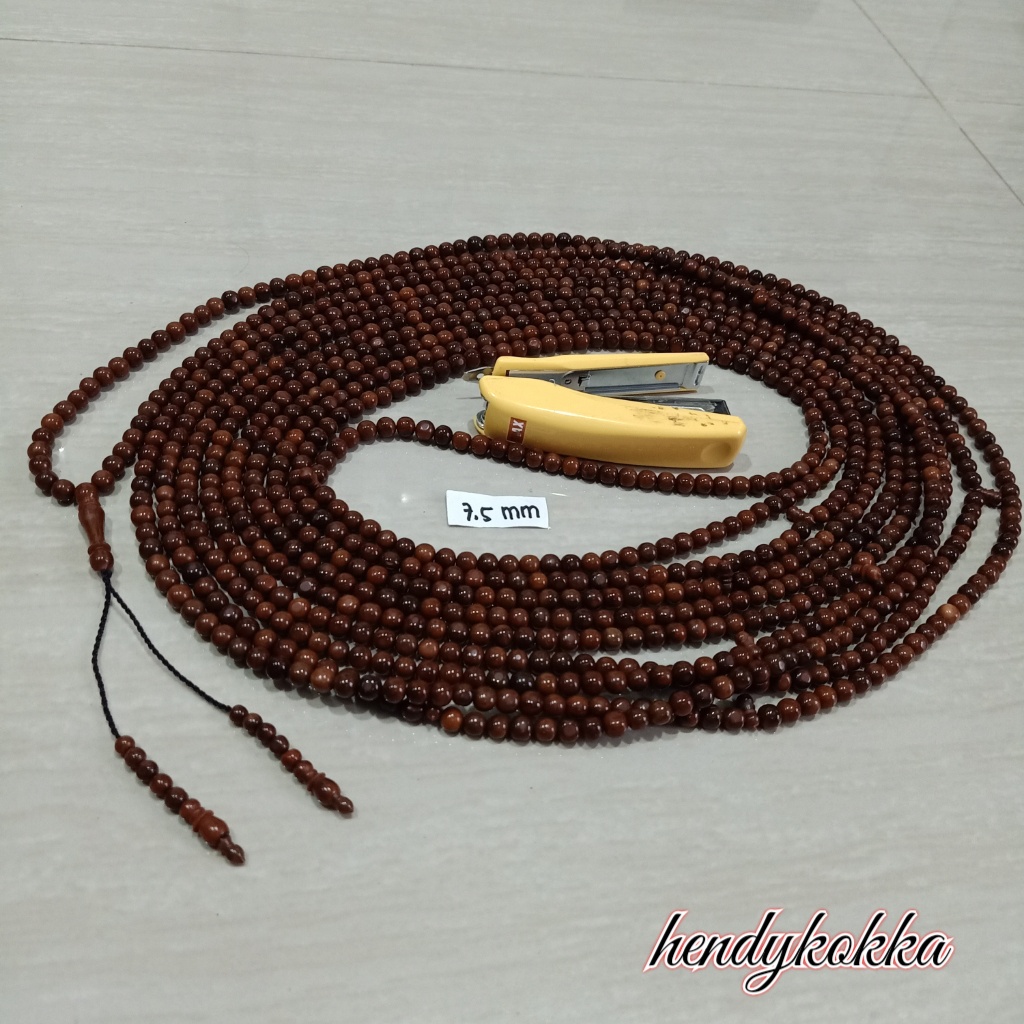 5pcs tasbih 1000 kokka kaukah kaokah bulat polos 7,5mm