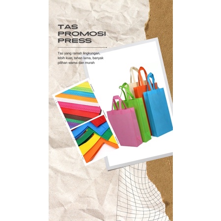 

Tas Spunbond Goodie Bag Handle Tali 25x35cm