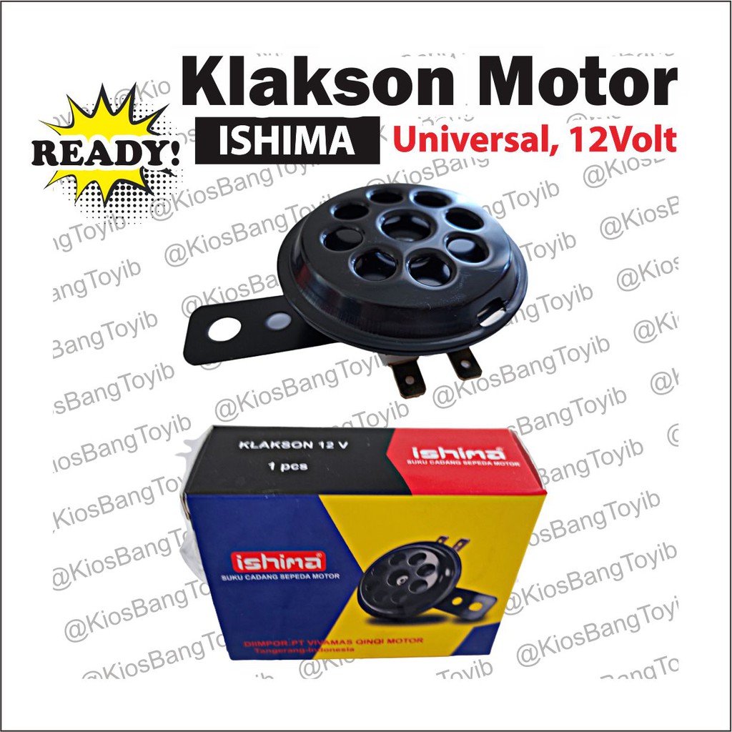 Klakson Semua Motor Universal Hella Single Sound 12V 12Volt ★𝐈𝐒𝐇𝐈𝐌𝐀★