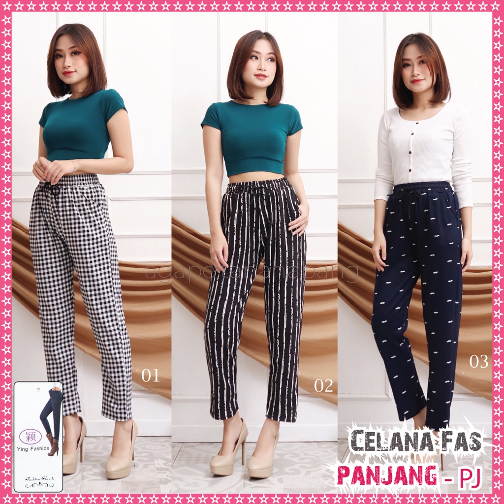 Celana Fashion Wanita Panjang 9506 / YING 51 - 70 / Celana Import Panjang  / CELANA FASHION Panjang