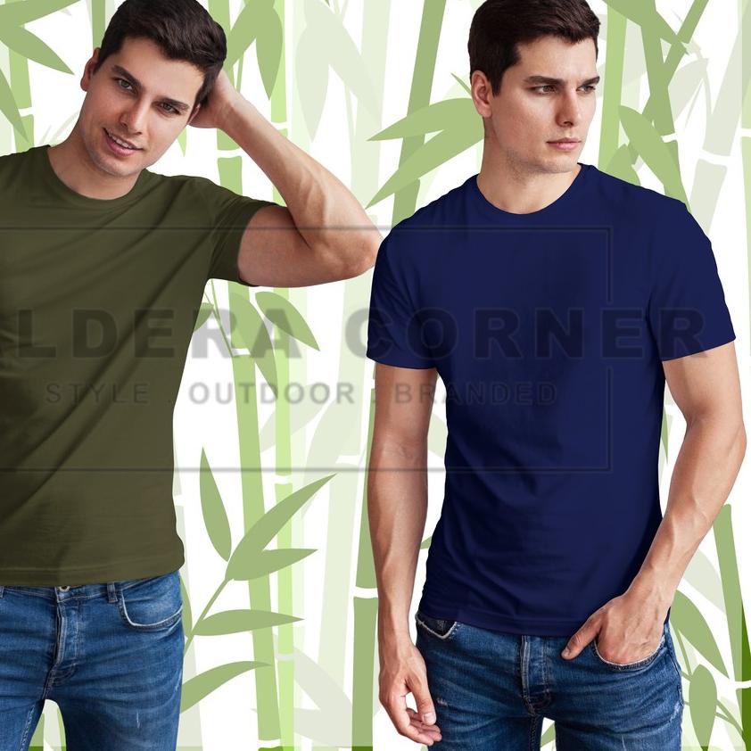 ☁ Kaos Polos Cotton Bamboo 30s / Kaos polos Katun bambu 30s ♂