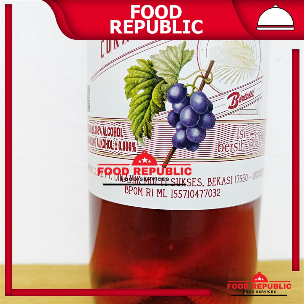 Bertolli Red Wine Vinegar 500 ML / Cuka Anggur Merah Import Italy