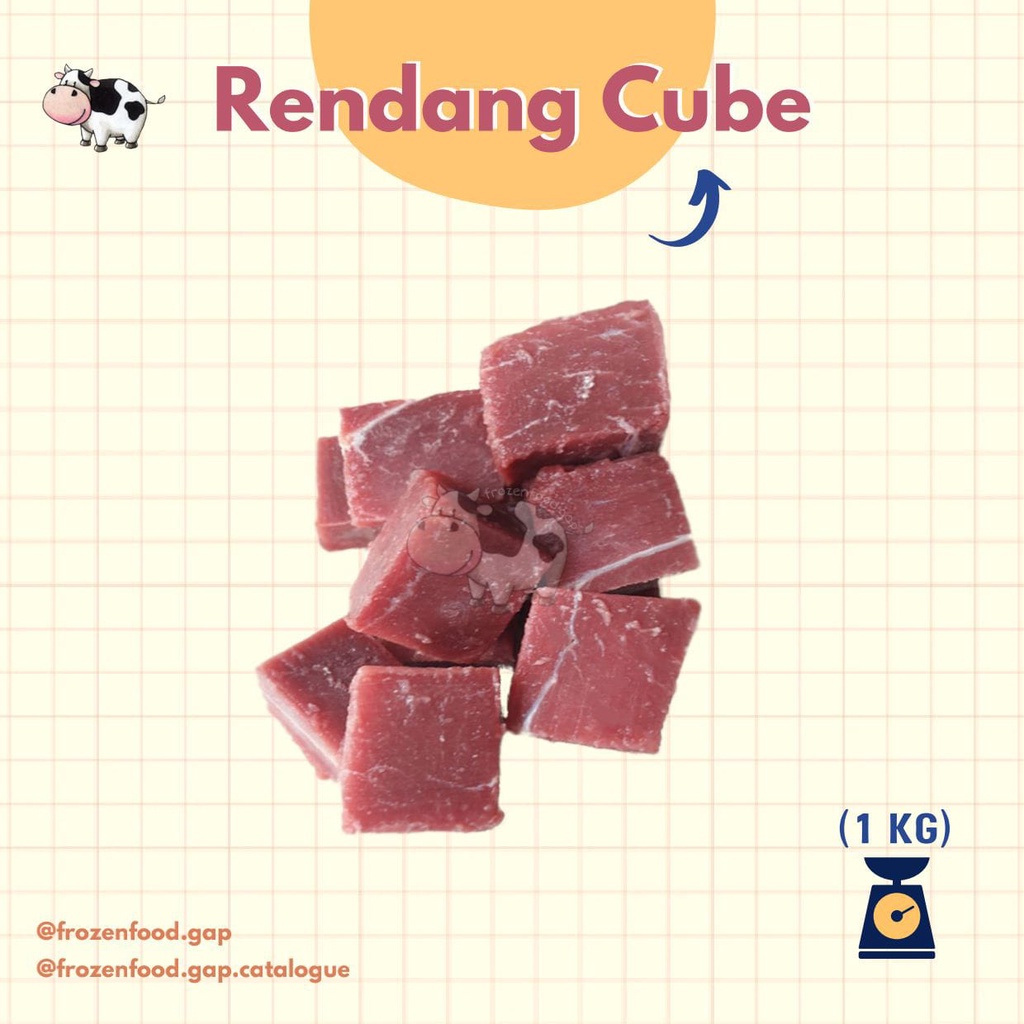 

Rendang Meat | Daging Rendang Sapi | Frozen Meat | Daging Beku | Frozen Food