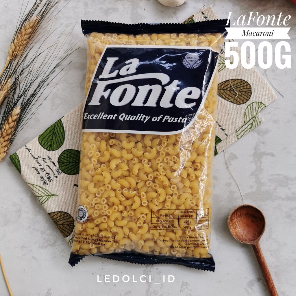 

MAKARONI LA FONTE MACARONI PASTA 500 GRAM