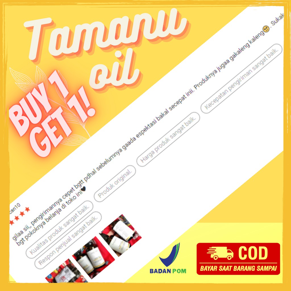 Tamanu oil  30 ml dan Almond 30 ml memudarkan bekas jerawat dan mengempeskan, bekas luka, stretch mark