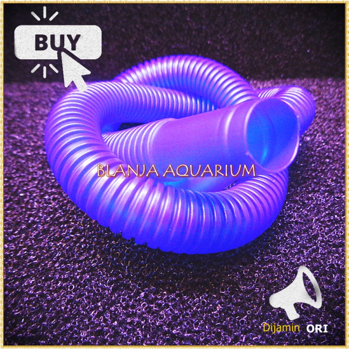 Selang Spiral 60cm Biru Hitam Pendek Selang Box Filter Bisa COD Blanja Aquarium