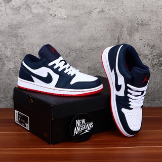 Sepatu Nike Air Jordan 1 OG Low Navy Blue Obsidian Ember Glow