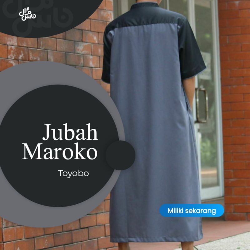 JUBAH PRIA MODEL MAROKO BAHAN TOYOBO