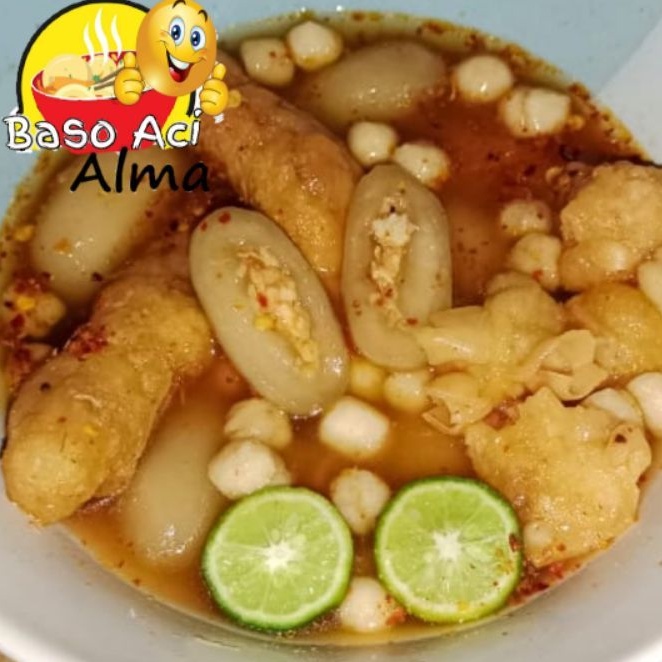 

Baso Aci Alma isi Ayam Cincang Boci Makanan Instan Bakso Aci khas Garut