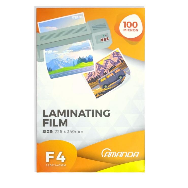 

Hadir Pilihan Plastik Laminating F4 Press Amanda 100 MICRON ( 100 LEMBAR)