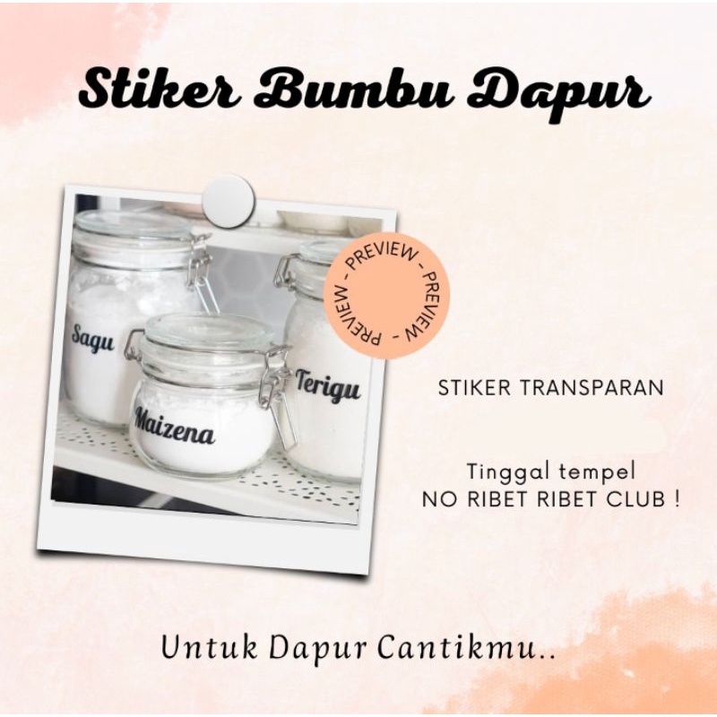 

Custom STIKER LABEL BUMBU DAPUR