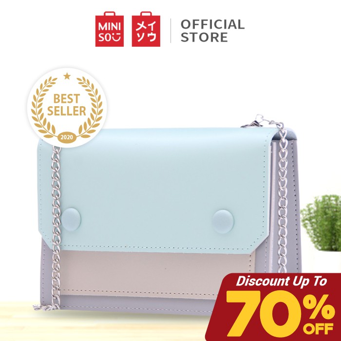 MINISO Sling Bag Woman Tas Selempang Fresh Macaroons 