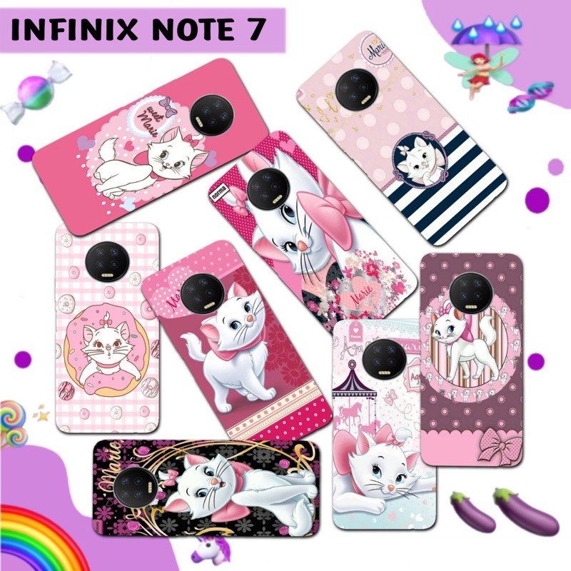

#911 Infinix Note 7 (Typelainviachat) case cat kartun cute #97
