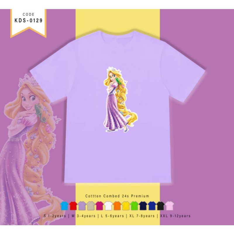 KAOS PRINCESS/KAOS ANAK PEREMPUAN PRINCESS ELSA AND FRIEND