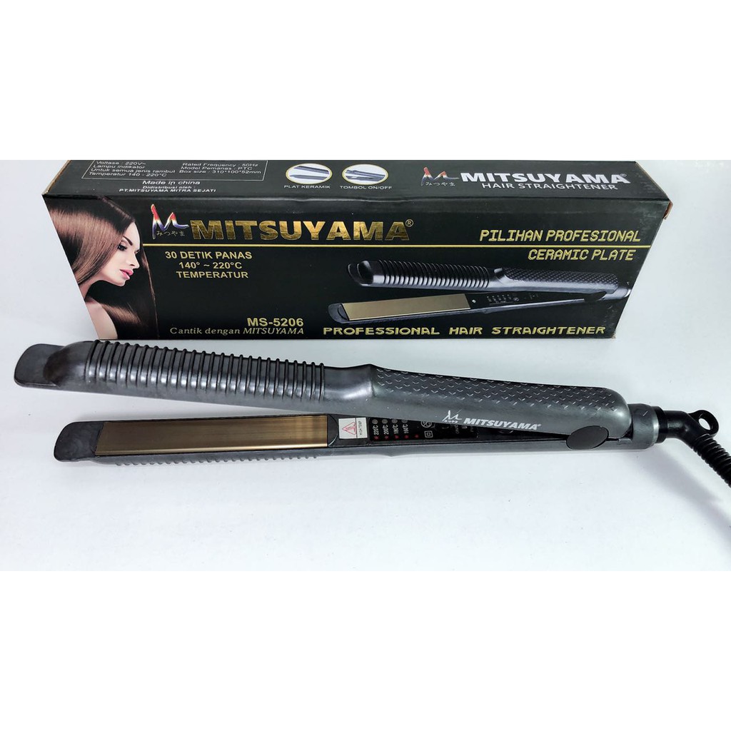 Catok Rambut Mitsuyama MS-5206 / Catokan Rambut Pelurus Keriting 2 In 1 Professional