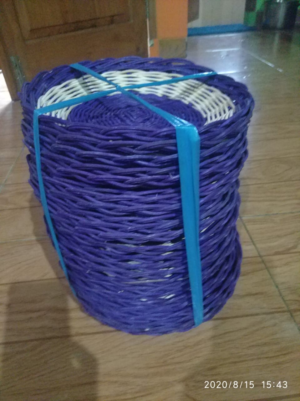 Piring Rotan 1 Lusin Isi 12pcs Boleh Pilih Warna
