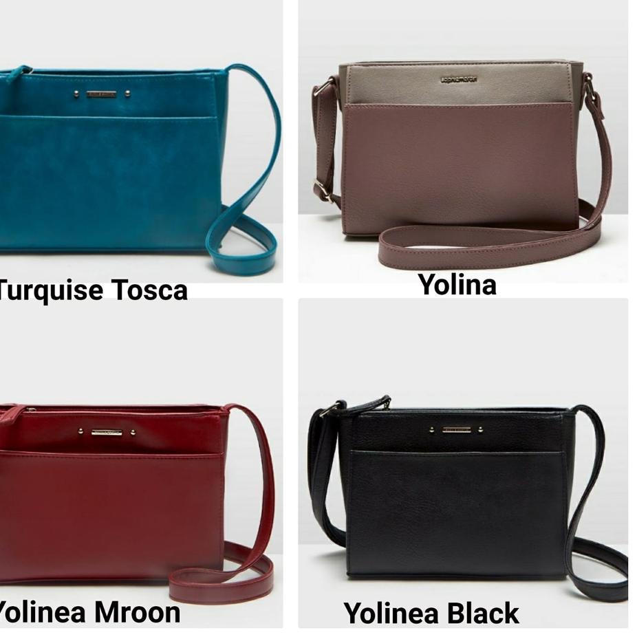 Harga Bersahabat.. TAS YOLINA & YOLINEA : BLACK / MAROON / TURQUISE TOSCA SOPHIE MARTIN PARIS PROMO 