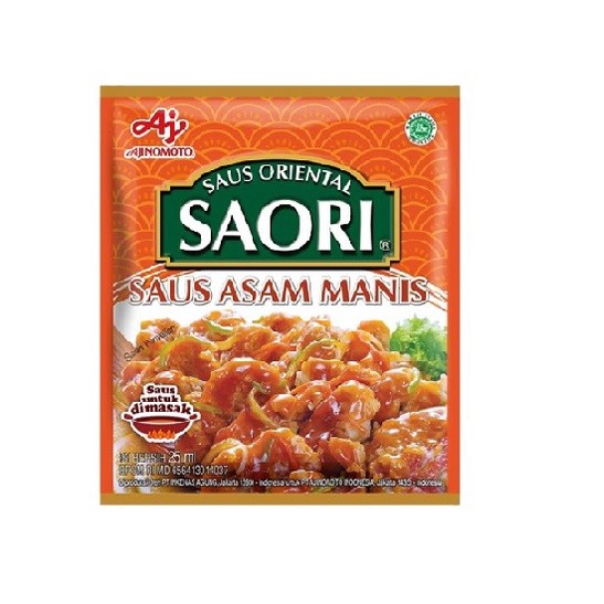 

saus asam manis sour sweet saori sachet 25