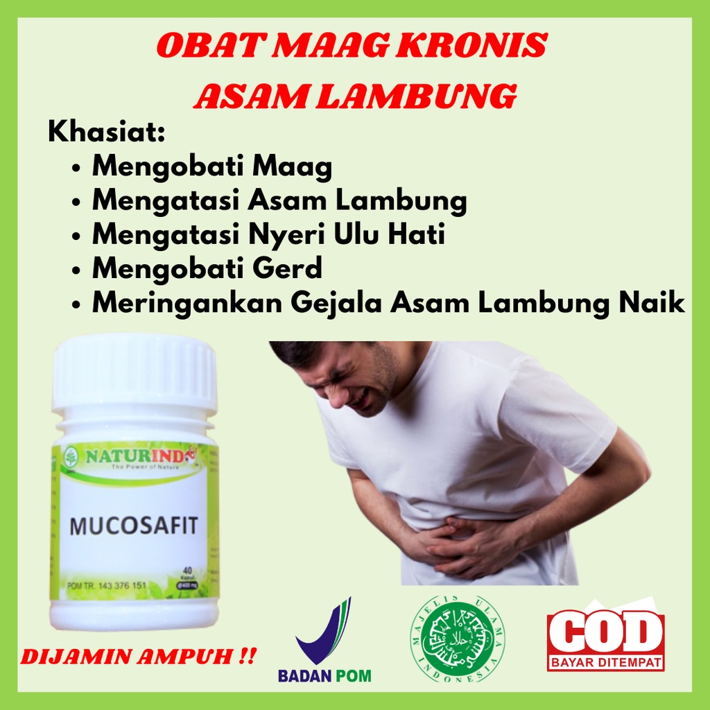 Jual Herbal Naturindo Mucosafit Obat Asam Lambung Maag Nyeri Ulu Hati