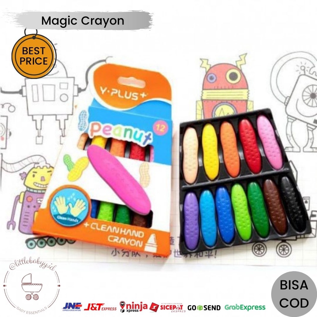 

Magic Crayon Anak | Krayon Ajaib Menggambar Anak | Crayon Set Anak Bayi Mudah Dihapus & Tidak Kotor Ditangan