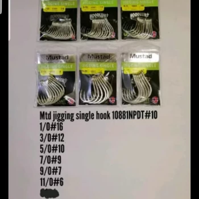 pancing jigging mustad 10881