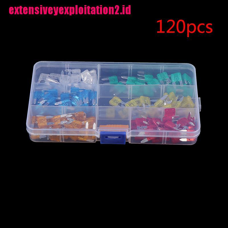 &lt; E2id &amp; &gt; 120pcs / Set Sekring Gepeng Mini Untuk Mobil / Truk