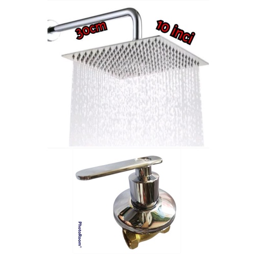 wall shower paket stop kran tanam murah meriah