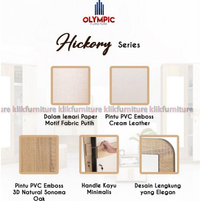 Dch Hickory Olympic Lemari Pajangan Lemari Hias Kaca