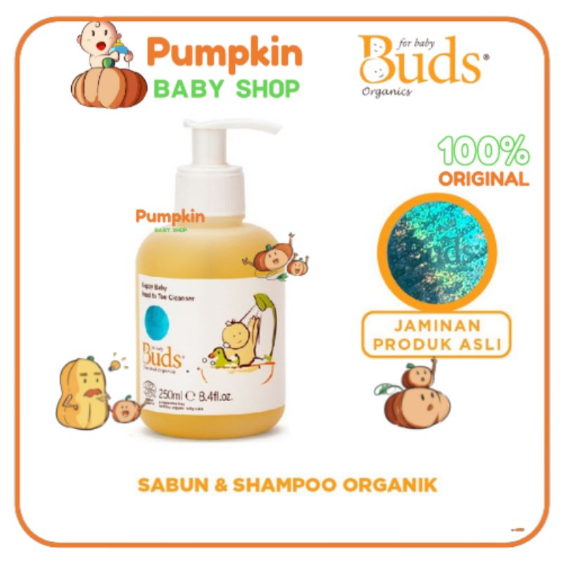 Buds Cherished Organics Happy Baby Head To Toe Cleanser 250ml