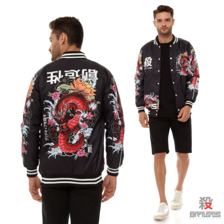 JAKET VARSITY BASEBALL BRUTALISTS DENIM JAKET UNISEX ORIGINAL PRIA WANITA-V18