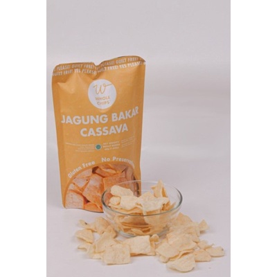 Whole Chips Jagung Bakar Cassava 40gr - Keripik Singkong Sehat Non MSG