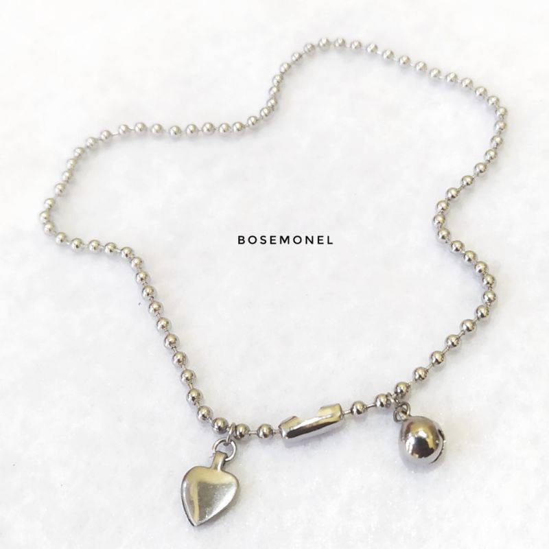 Gelang Tangan, Gelang Kaki Model Love Kerincing Rantai Merica