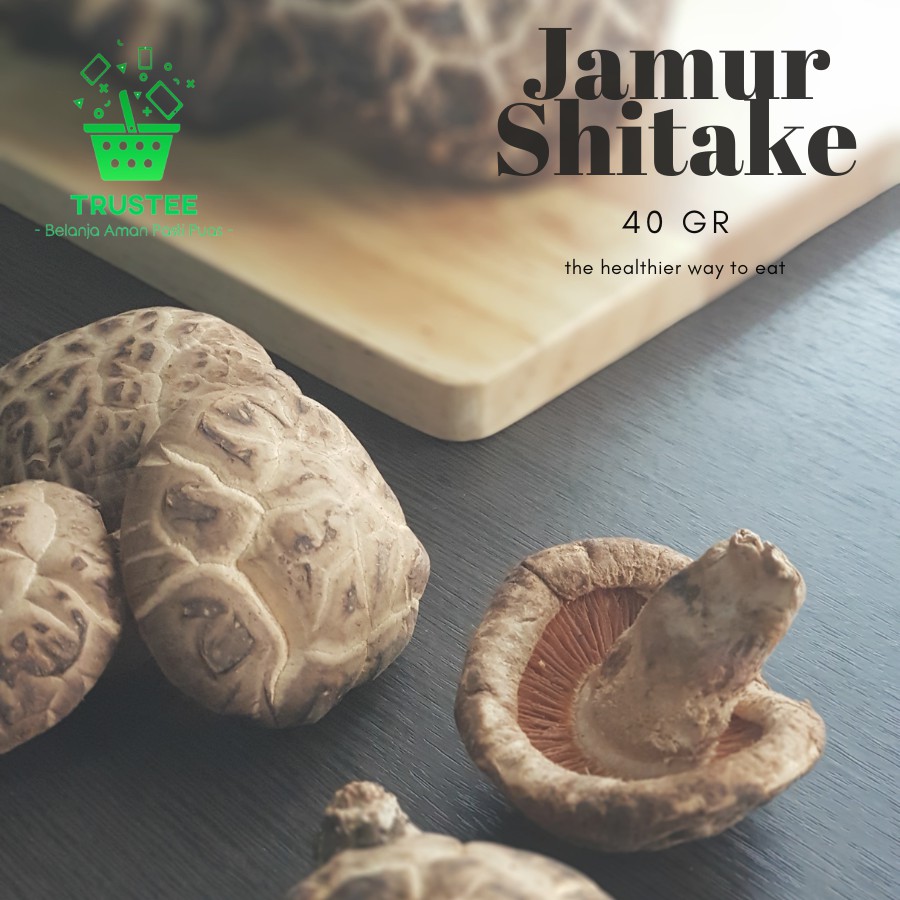 Jamur Shitake Grade A / Hioko / Jamur Payung / Siangku / Xiang Gu Kering Dried mushroom Import 40gr