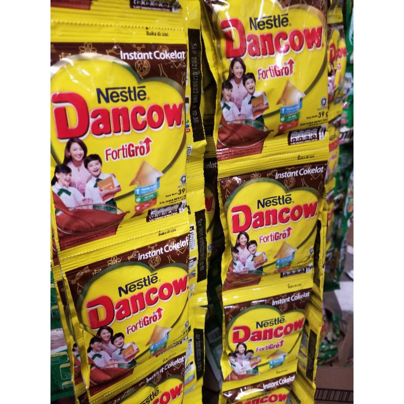 

Dancow 2 renceng coklat 39gr free tas belanja