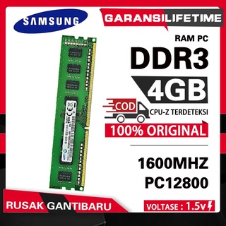 RAM / MEMORY SAMSUNG PC DDR3 4GB DDR3 8GB 1600MHZ/PC12800 DDR3 4GB 1333MHZ/PC10600