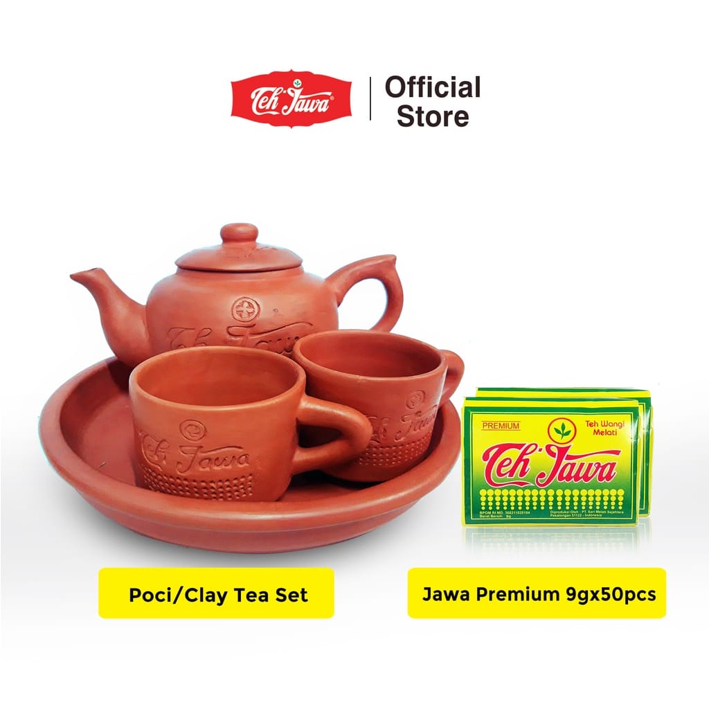 Jual Teh Jawa Bks Poci Tea Set Tanah Liat And Teh Jawa Premium Per Pack Isi 9g 50 Pcs 5321