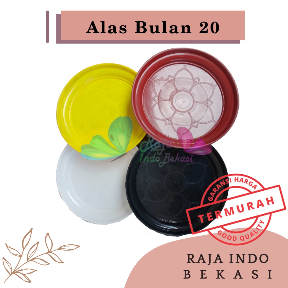 Tatakan Pot Alas Bulan 20 Putih Hijau Kuning Hitam Merah Bata Terracota Terracotta Merah Coklat Tatakan Alas Kembang Pot Tawon Tirus Putih 25 24 21 20