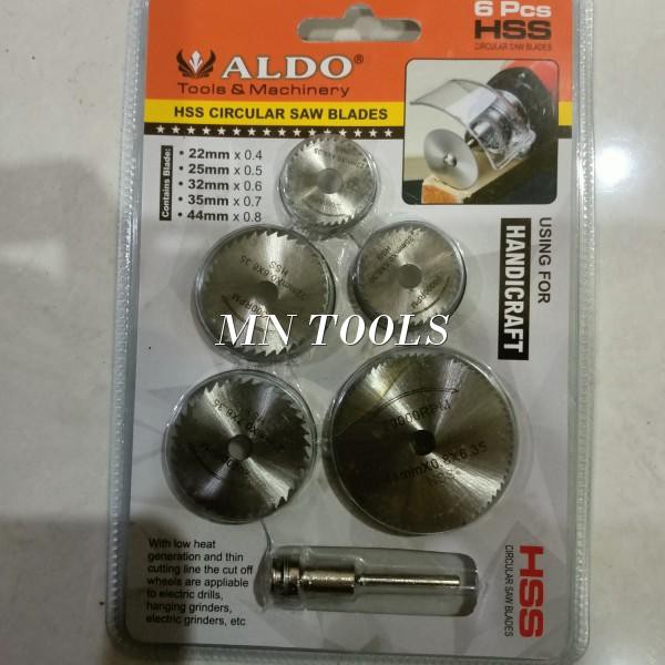 ALDO HSS Circular Saw Blades Set 5 Pcs - Mata Gergaji Mini 5 pcs Tuner