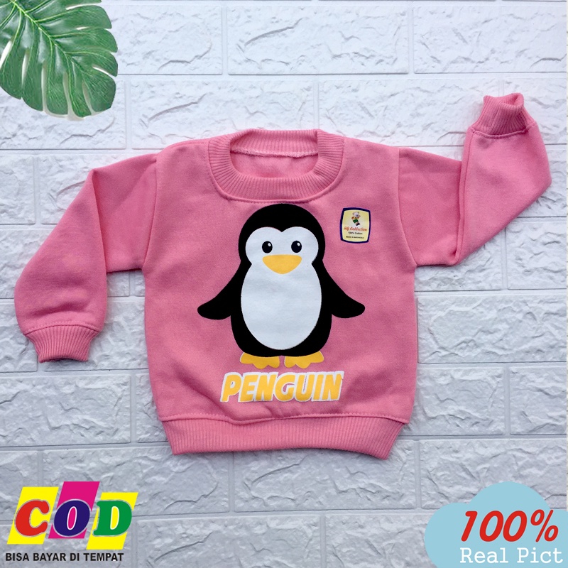 Ana Baby - Sweeter Bayi Jaket Bayi Karakter Penguin Bahan tebal Anak Usia 3-9 Bulan